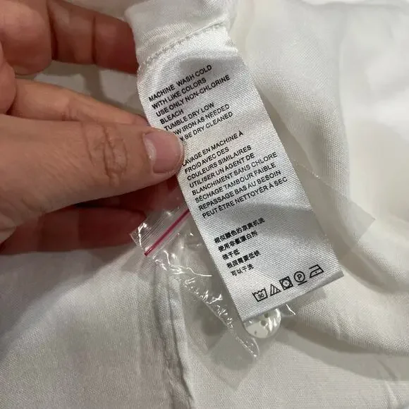 Free People White Charlie Belted Shirtdress Size XS - Picture 8 of 14